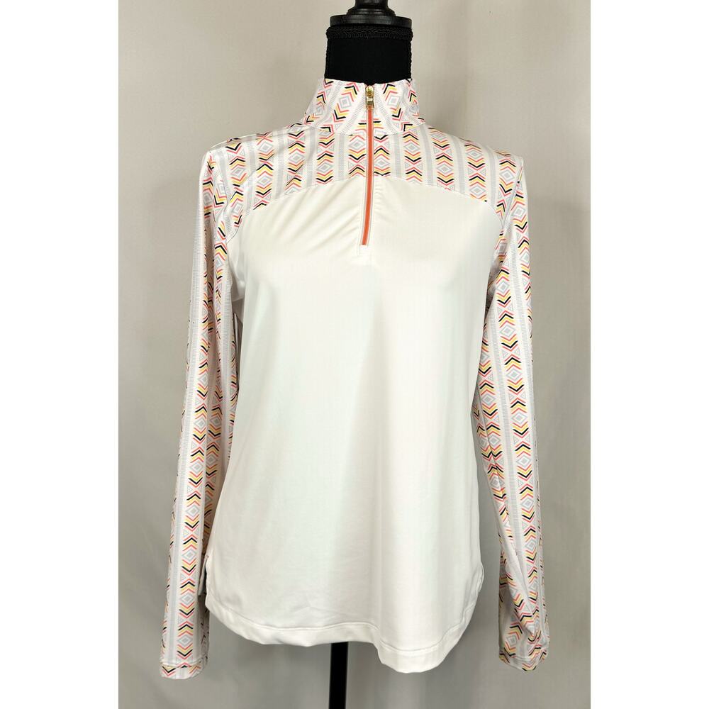 Fairway & Greene Womens 1/4 Zip Activewear Top Size M Golf Walking Casual Travel